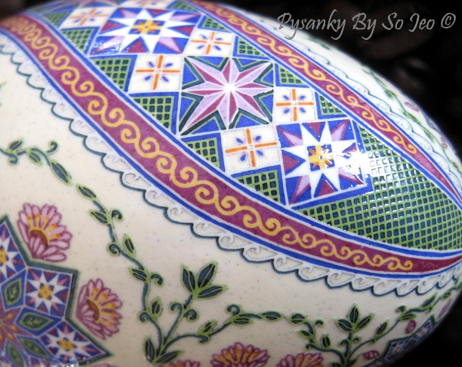 Ring Around The Rosie Ukrainian Easter Egg Pysanky By So Jeo